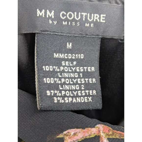 MM Couture By Miss Me One Shoulder Floral Dress size Medium - Picture 4 of 5